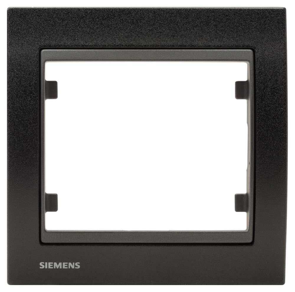 Siemens Delta Iris plaque simple métal noir