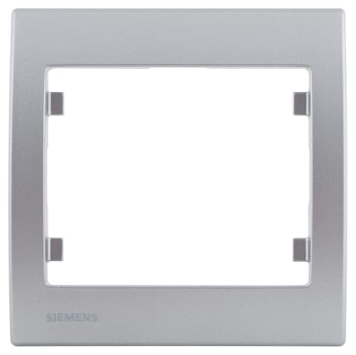 Siemens Delta Iris plaque simple aluminium