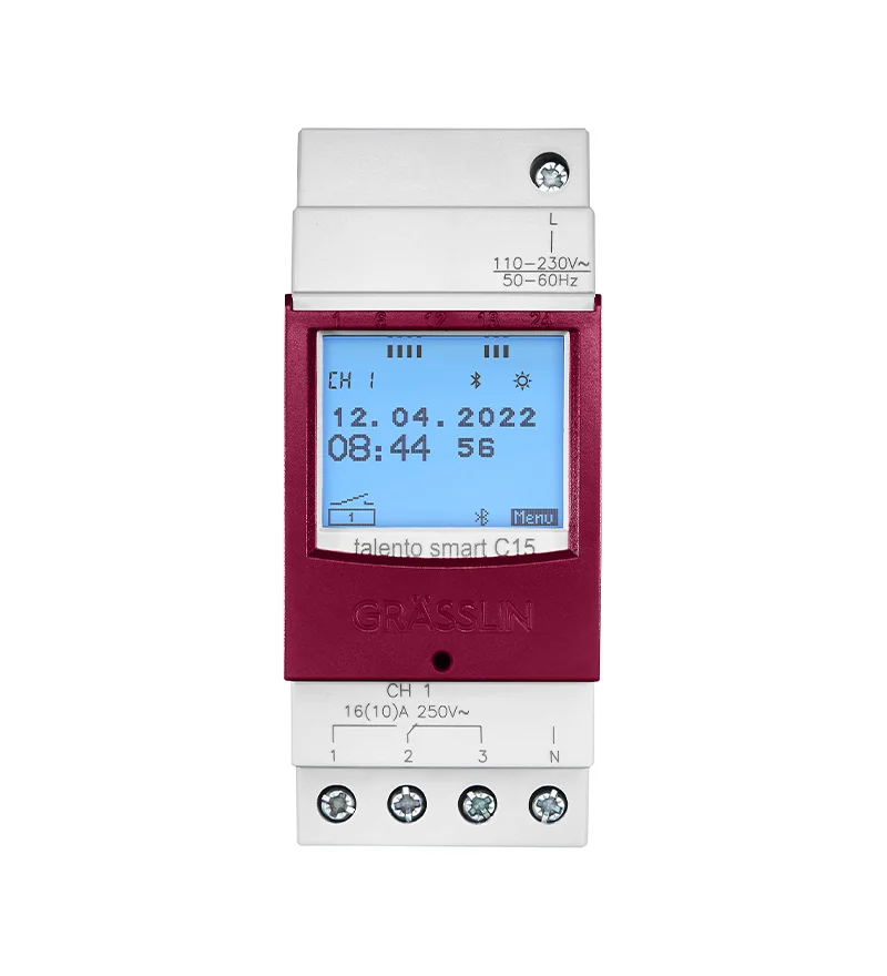 Grasslin talento smart C15 horloge programmable 1 canal rail DIN
