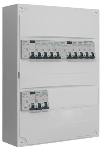 Siemens Tableau 2 rangées pré-équipé 3ID 10 disjoncteurs