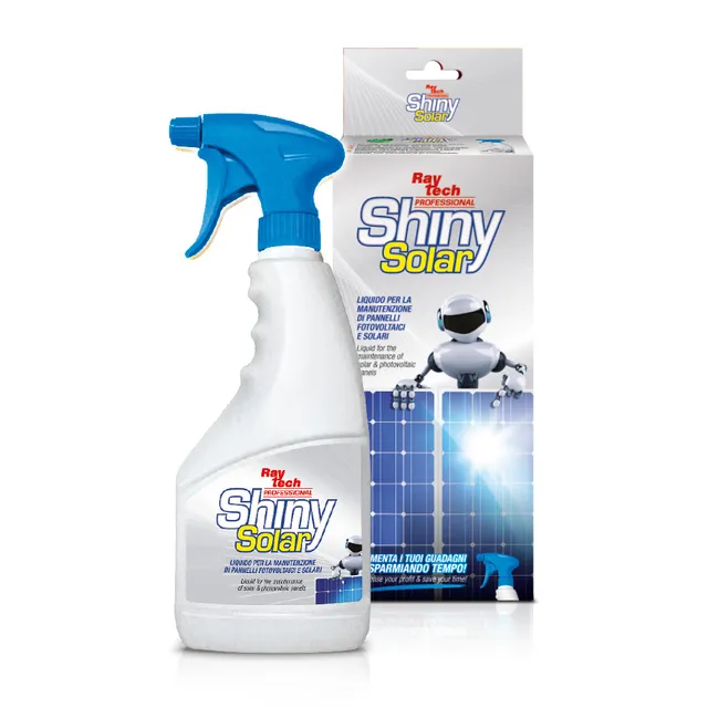 Raytech Shiny Solar nettoyant panneaux solaires dégraissant antistatique