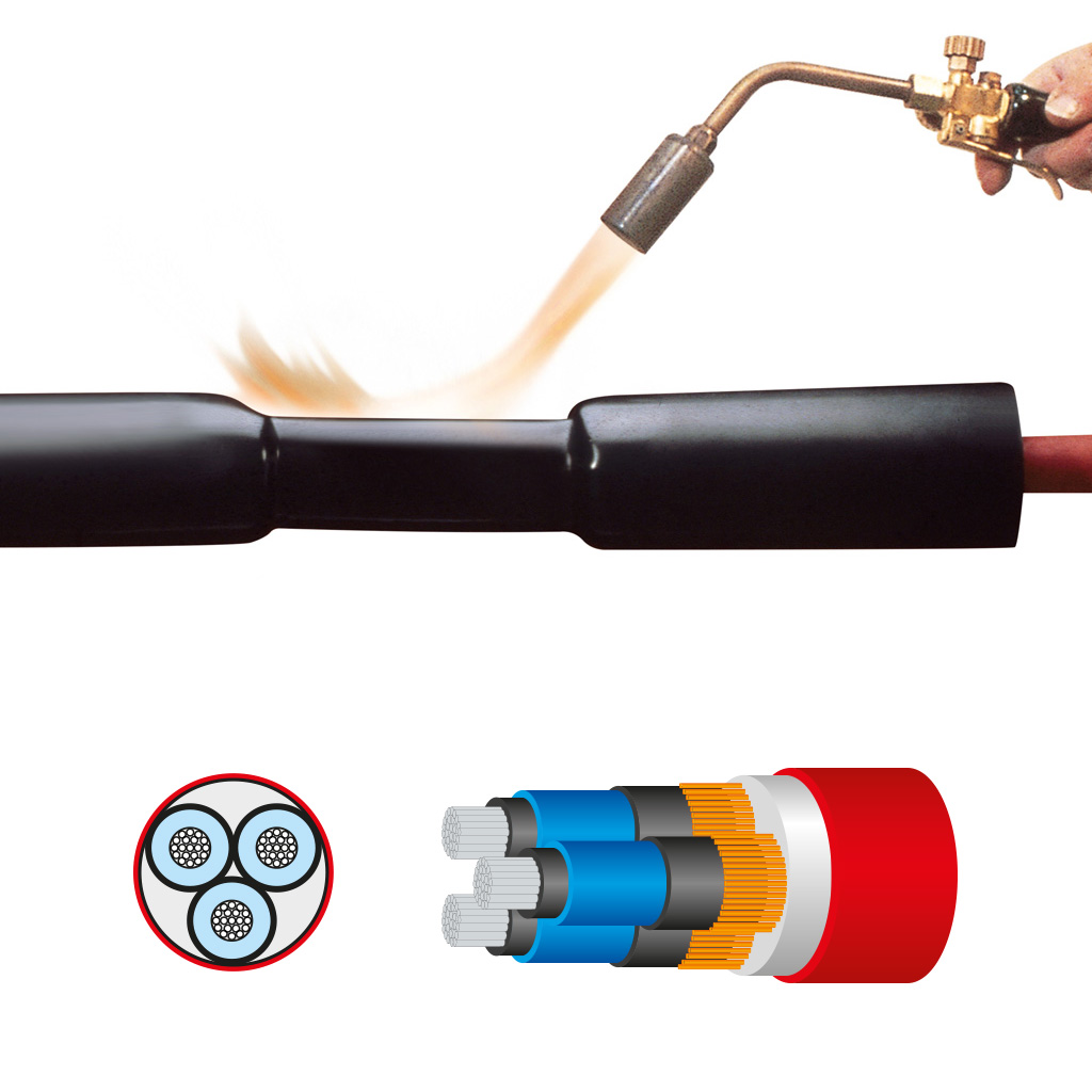 Raytech Jonction thermorétractable 36 kV tripolaire mixte