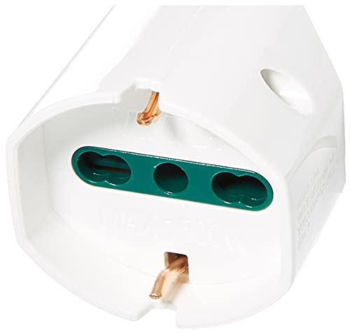 Vimar adaptateur multiple Sicury RI.00316.B blanc 3 prises