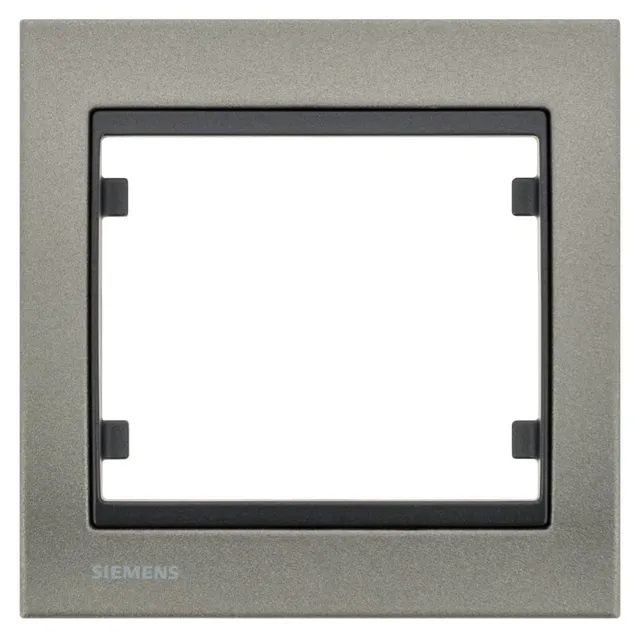 Siemens Delta Iris plaque simple métal texturé moca
