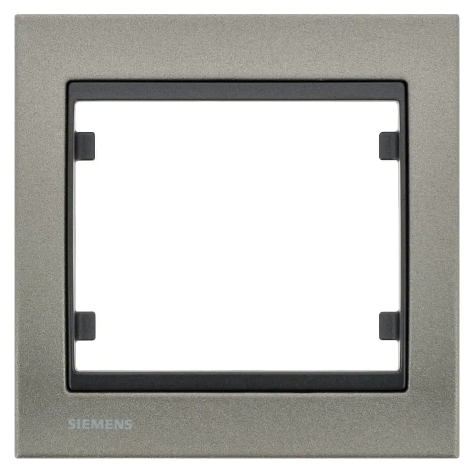 Siemens Delta Iris plaque simple métal texturé moca