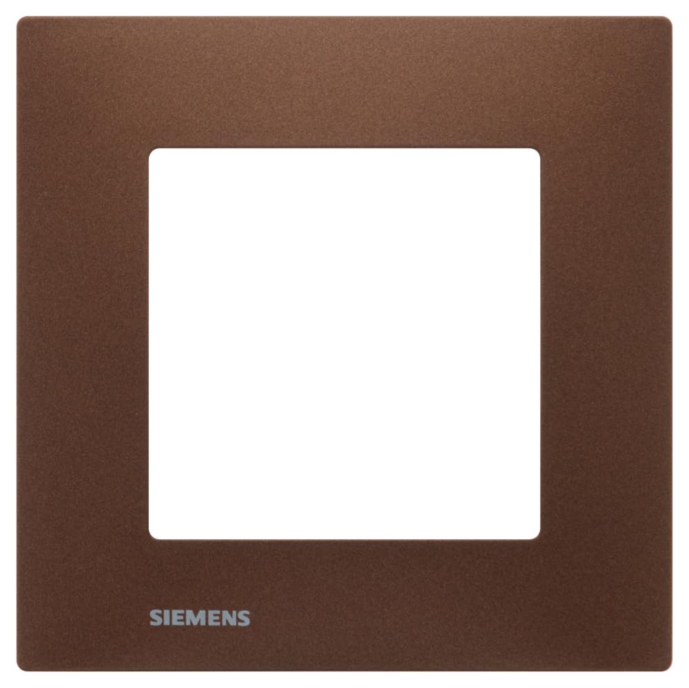 Siemens Delta Viva plaque simple métal marron prise interrupteur