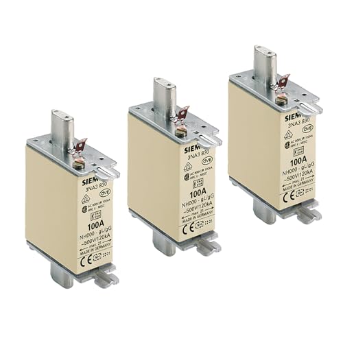 Siemens Sentron fusible NH000 50A lot de 3 cartouches