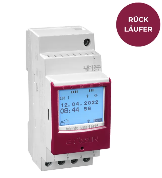 Grasslin talento smart B15 programmateur rail connecté