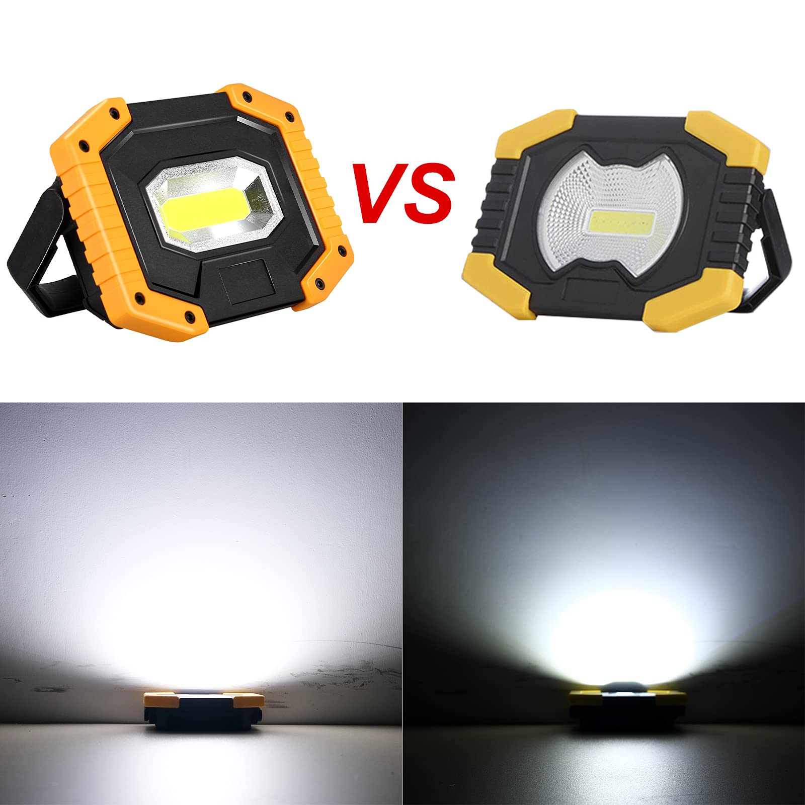 T-Sun Work Lights projecteur LED 30W rechargeable lot de 2