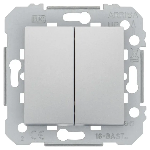 Siemens Delta Viva double va-et-vient interrupteur silver
