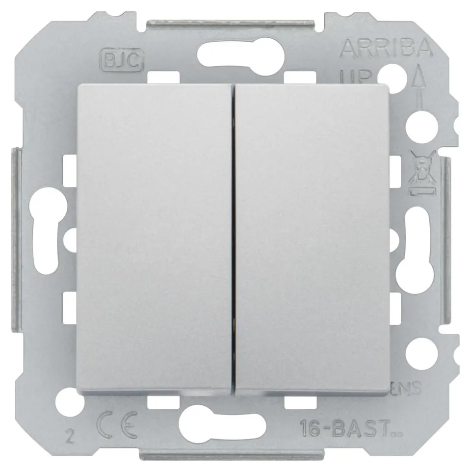 Siemens Delta Viva double va-et-vient interrupteur silver