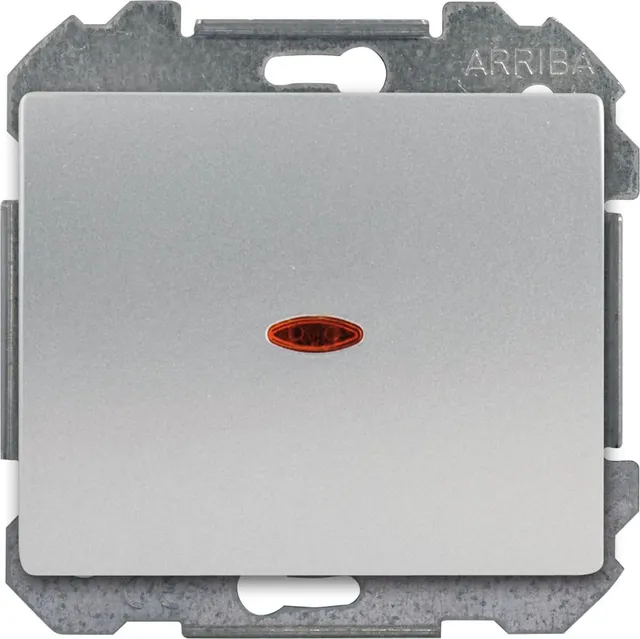 Siemens Delta Iris va-et-vient lumineux alu silver interrupteur