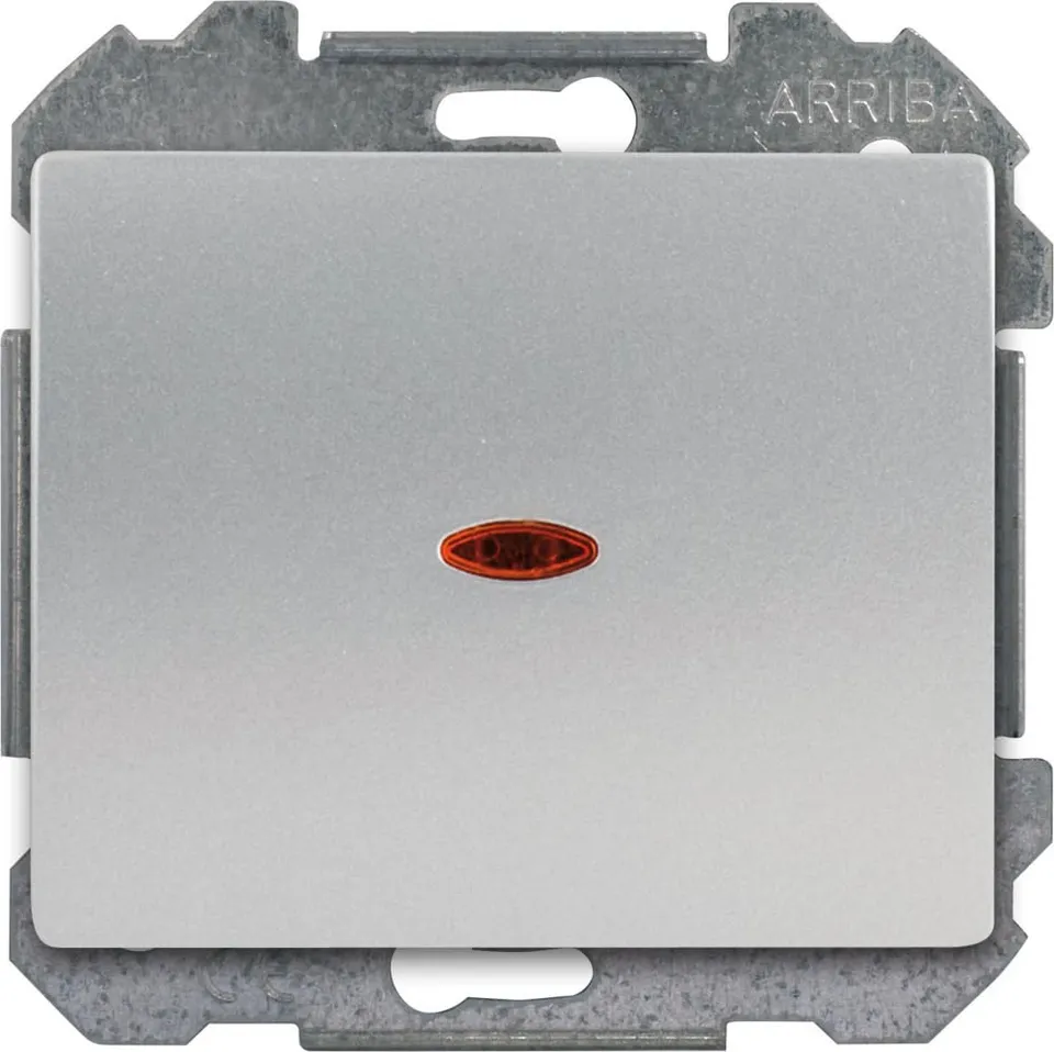 Siemens Delta Iris va-et-vient lumineux alu silver interrupteur