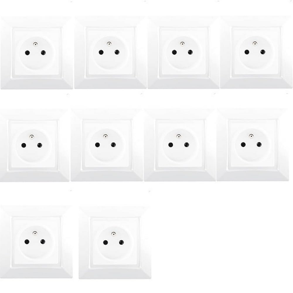 Siemens Delta One lot 10 prises 2P+T blanc