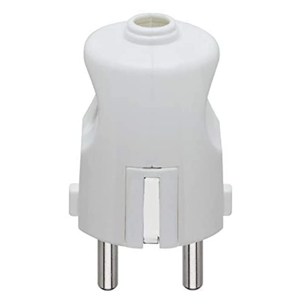 Vimar fiche 16A 2P+T 00231.B blanc sortie axiale