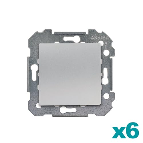 Siemens Delta Viva lot 6 va-et-vient silver interrupteur