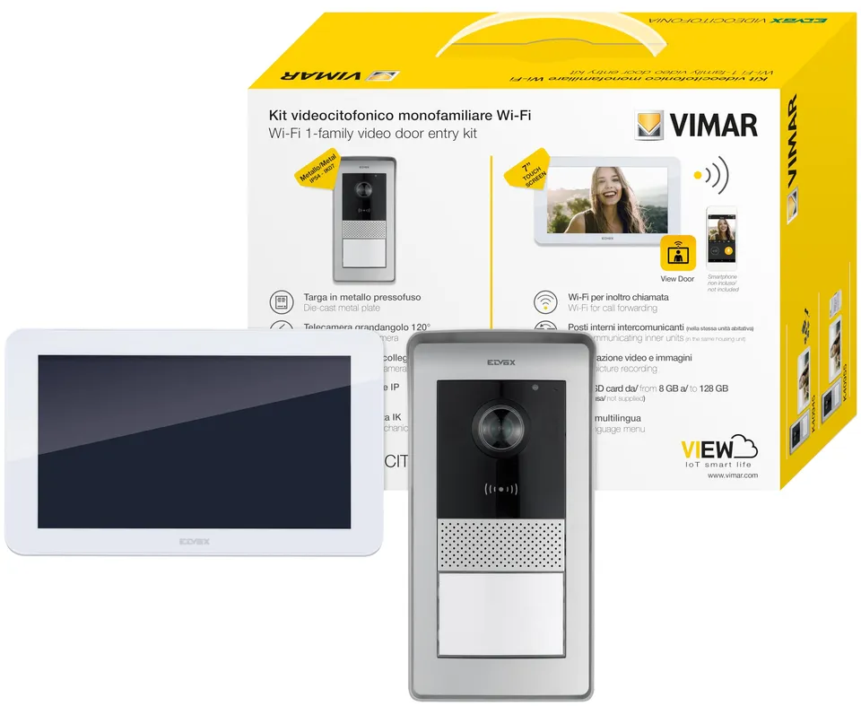 Vimar K42955 kit portier-vidéo WiFi 7" tactile 1 famille