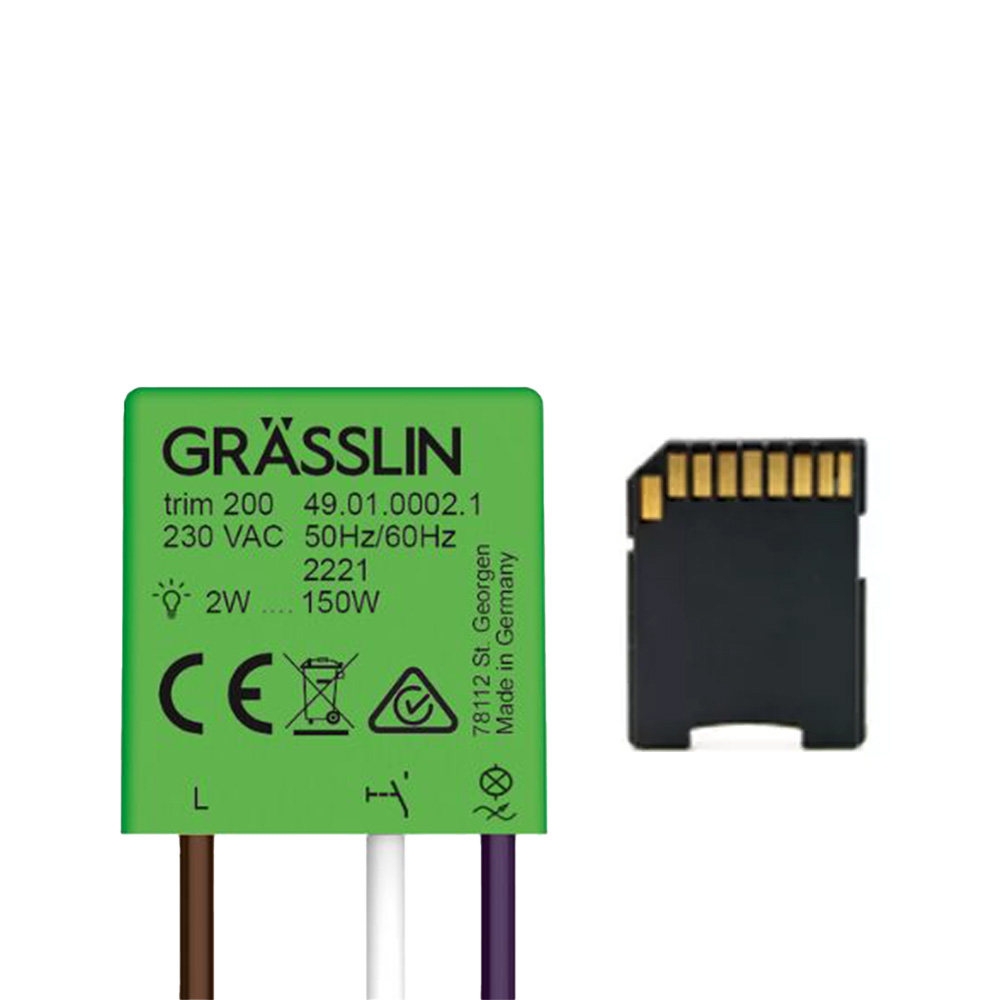 Grasslin trim 200 minuterie 1 pièce analogique rail DIN
