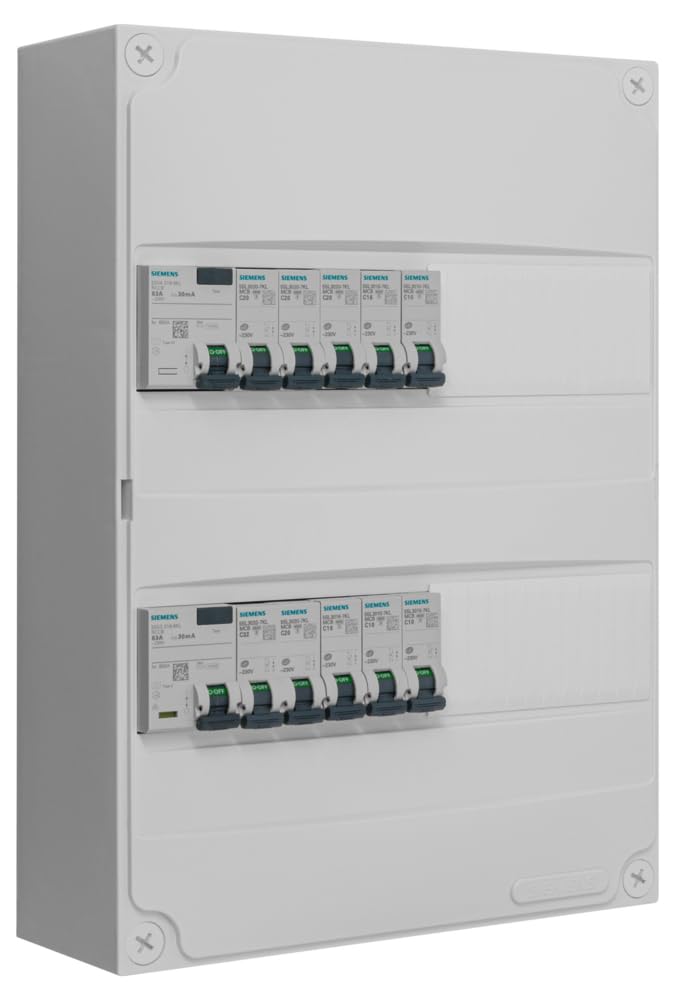 Siemens Tableau 2 Rangées Pré-équipé Tableau Électrique 2x63A
