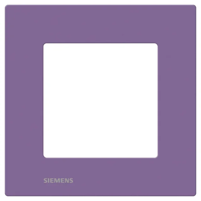 Siemens Delta Viva plaque simple violet interrupteur et prise
