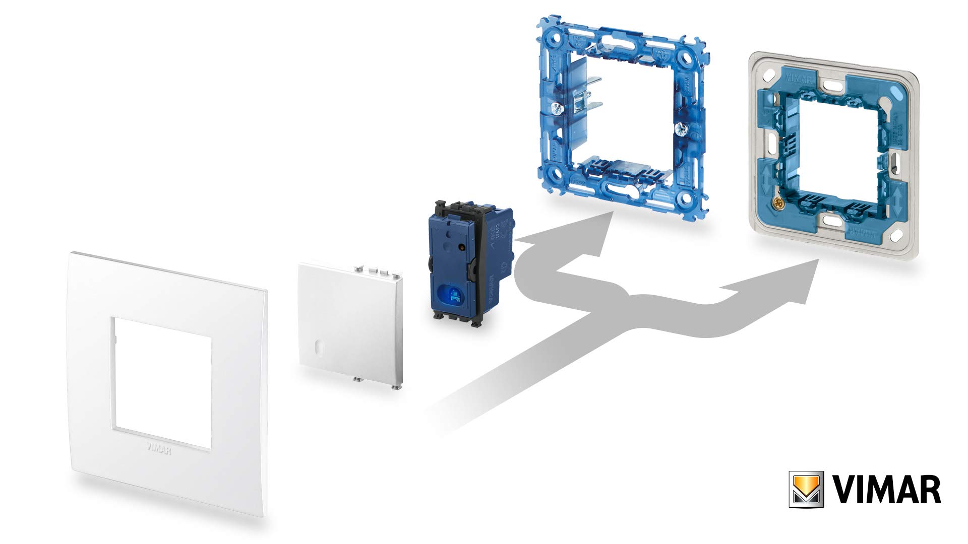 Vimar Arké 0K19592.01 va-et-vient connecté Zigbee blanc