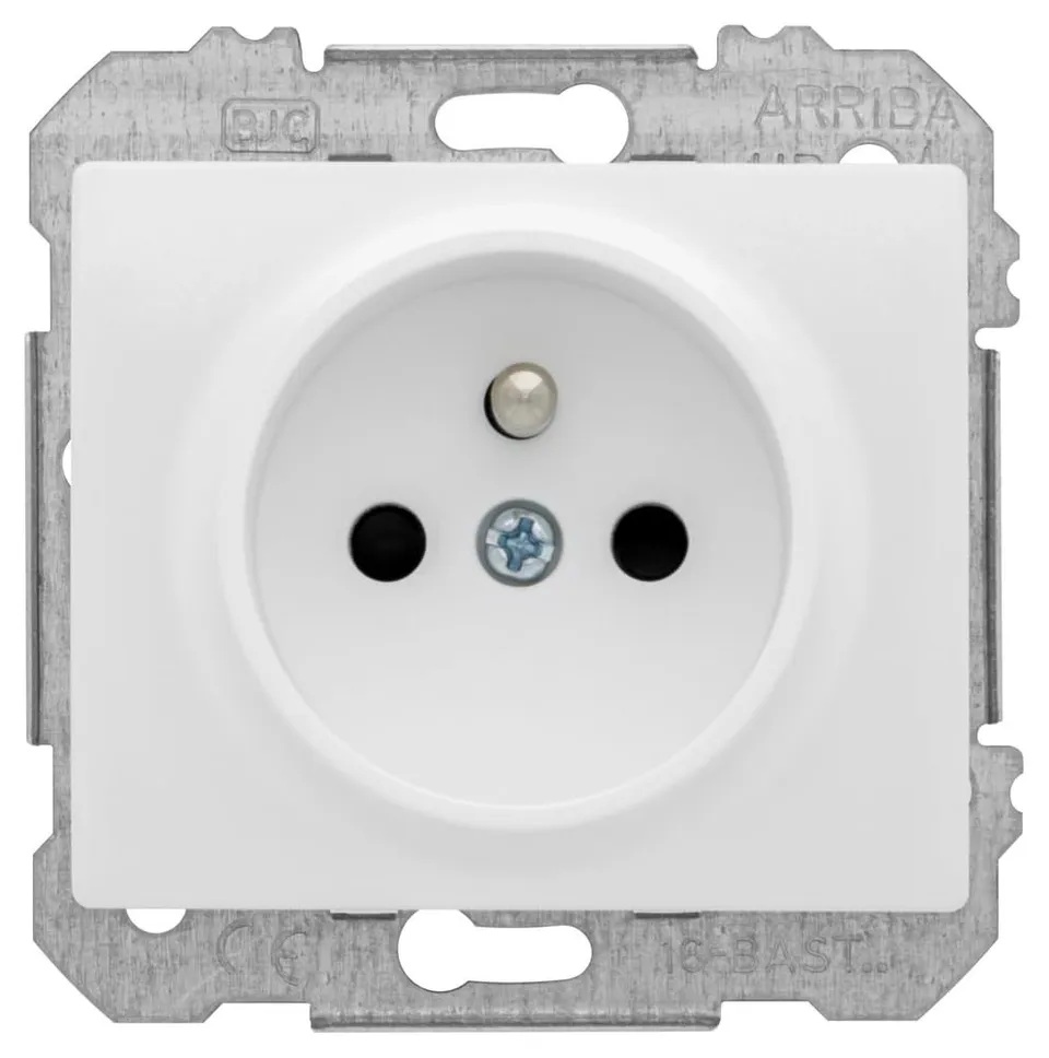 Siemens Delta Iris prise 2P+T blanc à éclipses