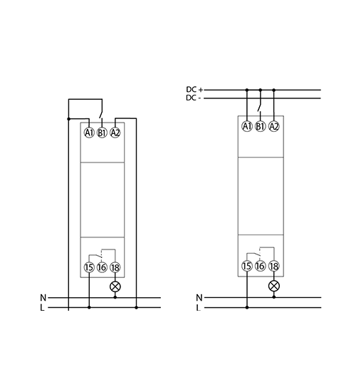 Grasslin tako MF 200 minuterie 230V rail DIN cage d'escalier