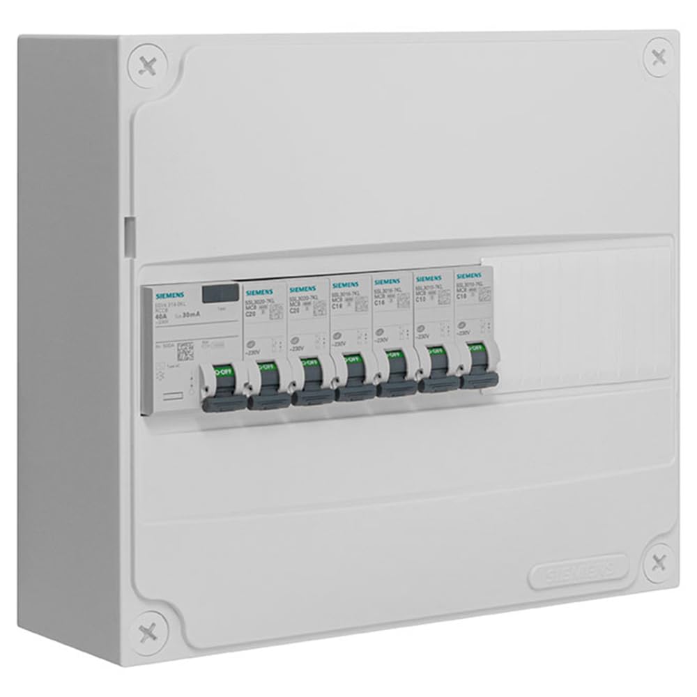 Siemens Tableau pré-équipé 1 rangée 13 modules coffret 40A 30mA