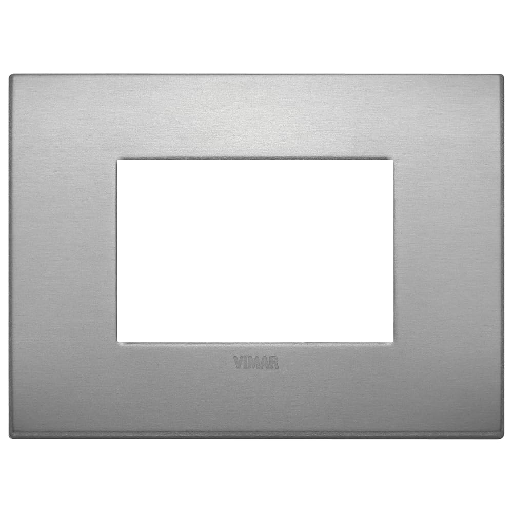Vimar Arké 19653.16 plaque 3 modules aluminium lave