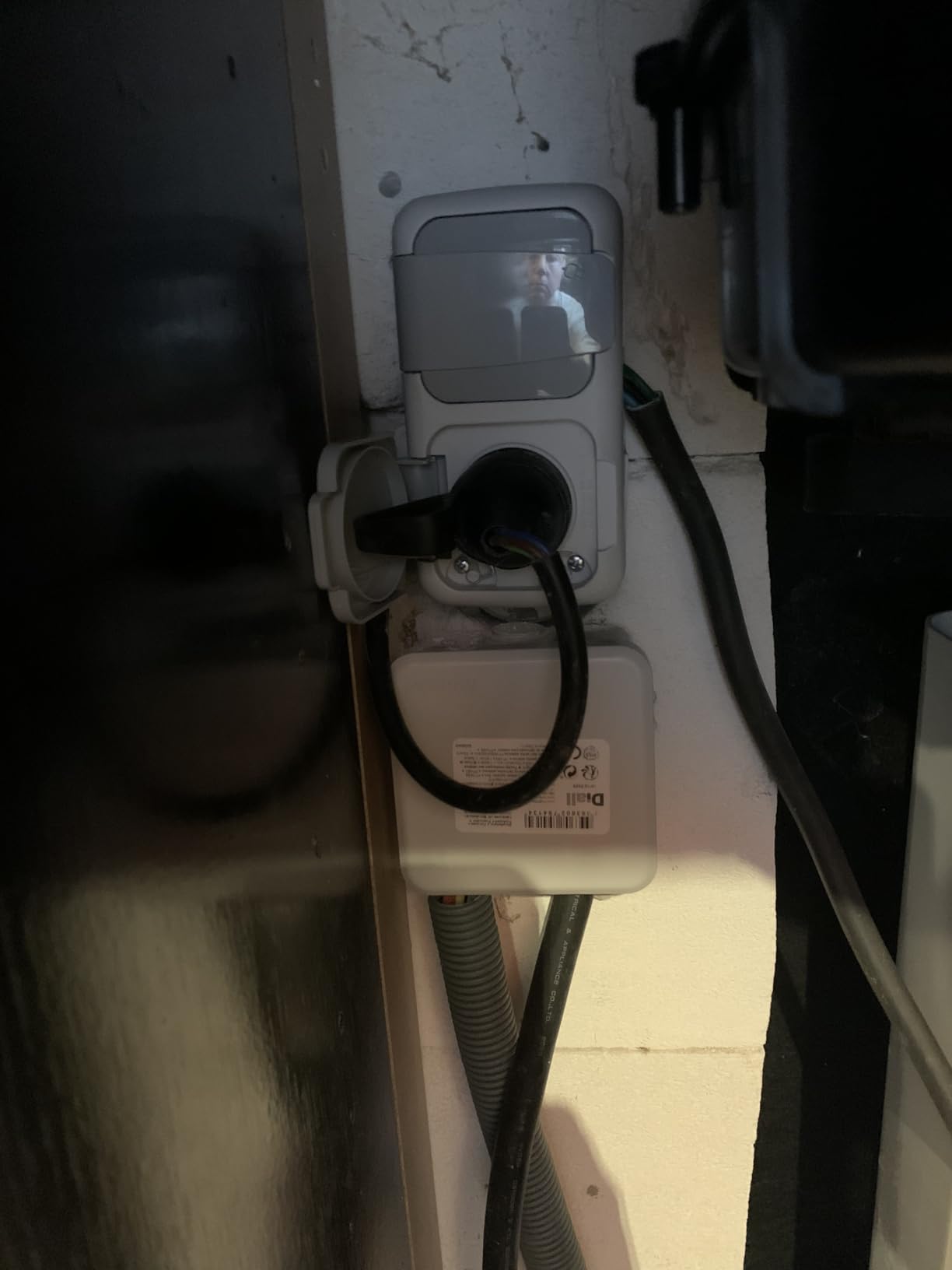 Siemens étanche double prise 2P+T IP54 grise saillie