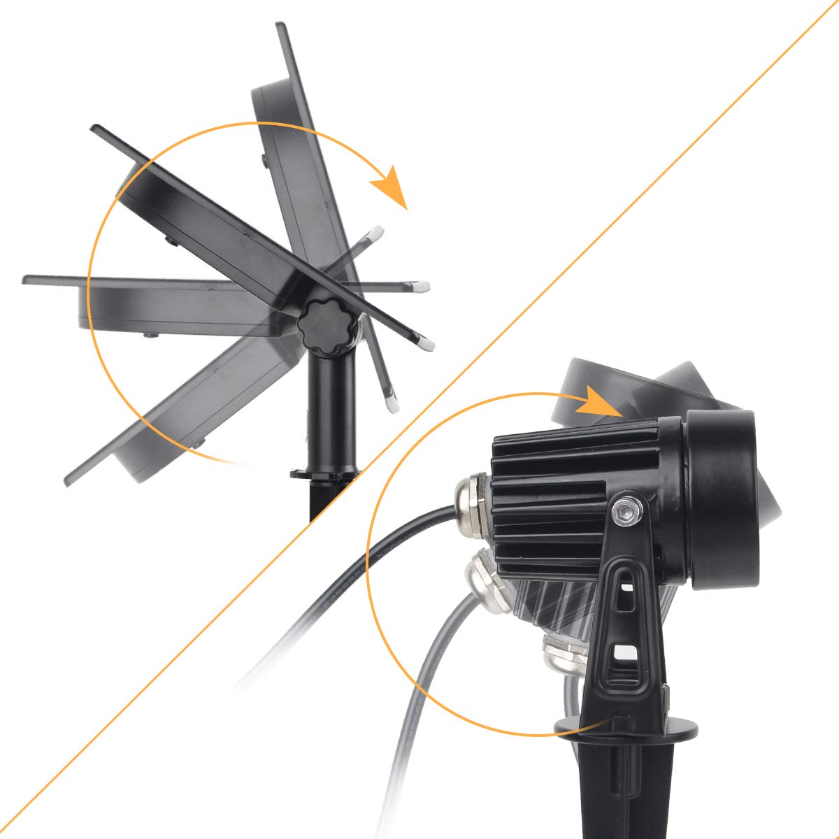 T-Sun Spot Lights spot solaire multicolore IP65