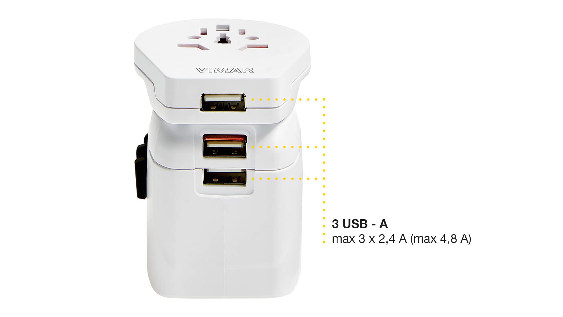 Vimar Composants de base adaptateur voyage universel 0A32303B USB