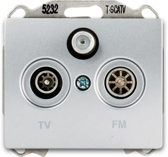 Siemens Delta Iris prise TV/FM/SAT alu silver