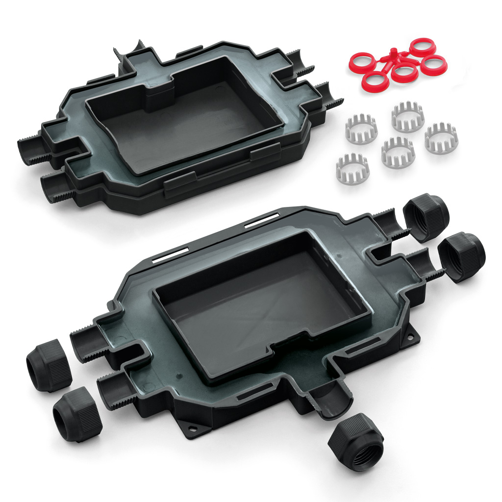 Raytech Fox Box IP68 boîte gel 5 entrées câbles 6-18 mm