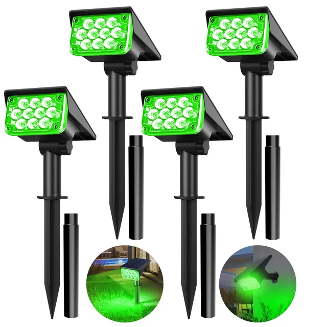 T-Sun Spot Lights 4 spots solaires verts IP65 lot 4