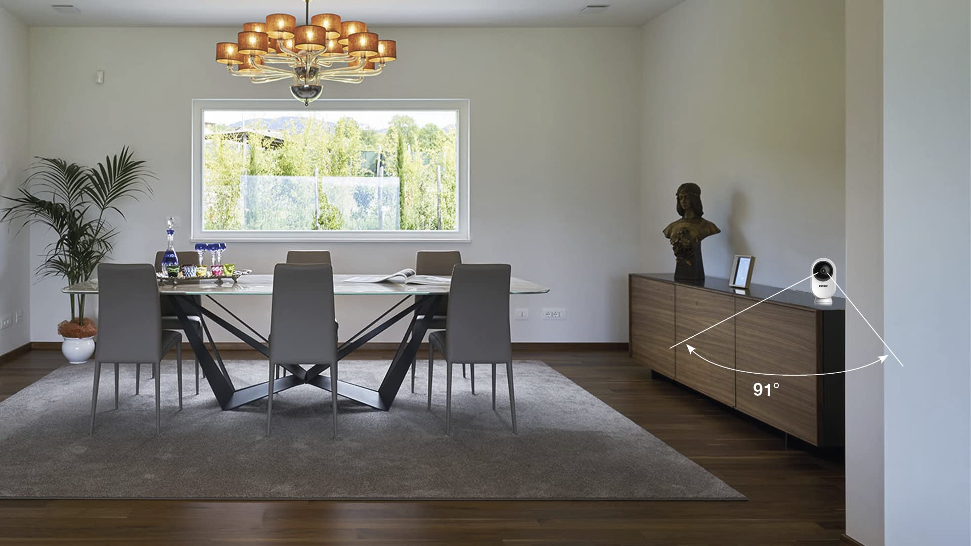 Vimar 46239.036C caméra IP Wi-Fi PT 3 Mpx intérieur