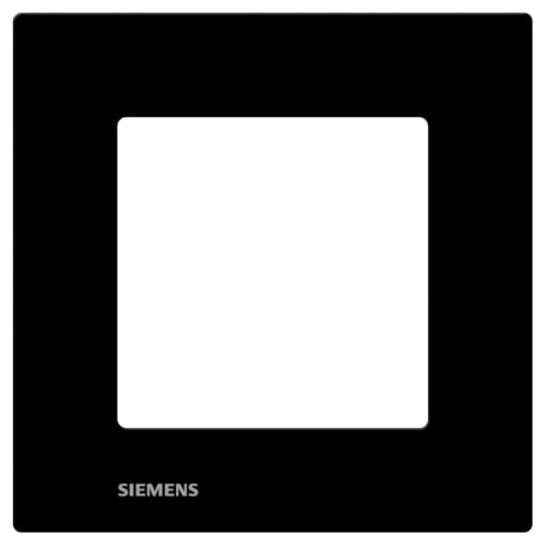 Siemens Delta Viva plaque simple noir 1 poste réversible