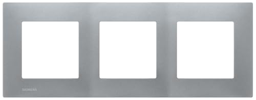 Siemens Delta Viva plaque triple silver