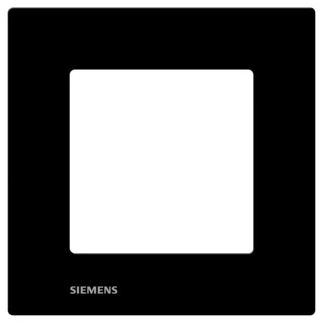 Siemens Delta Viva plaque simple noir 1 poste réversible