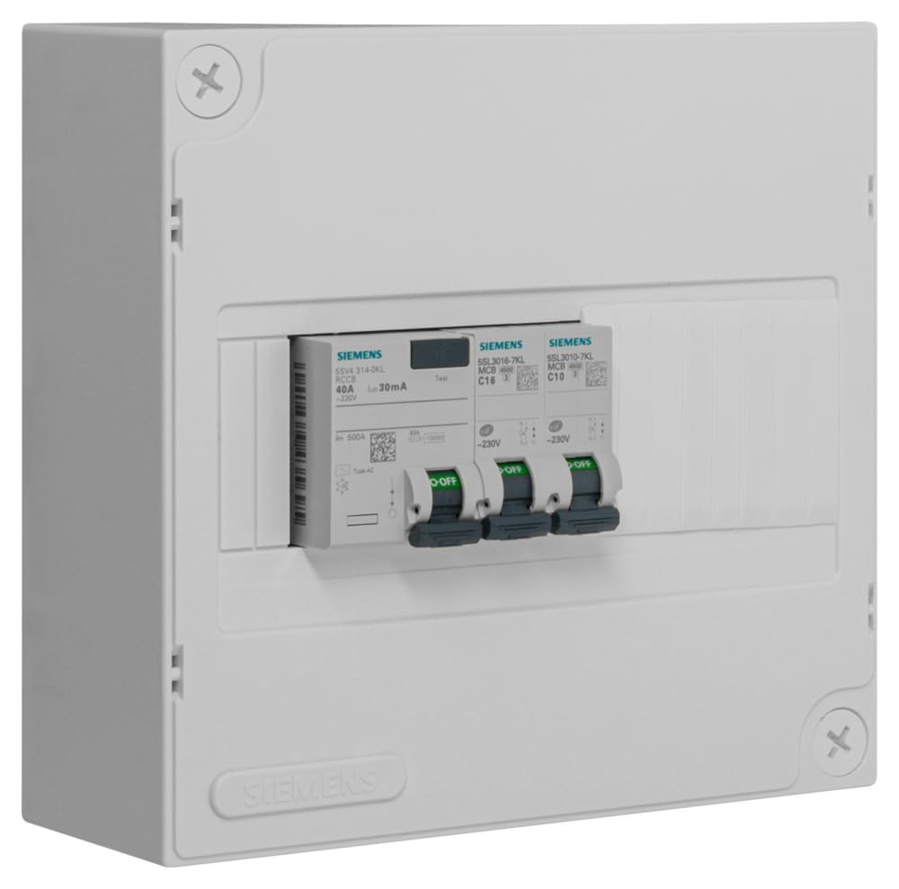 Siemens Tableautin pré-équipé 40A 30mA 10A+16A