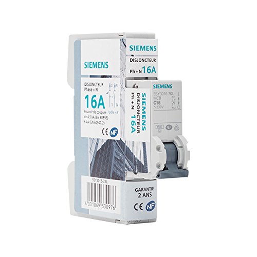Siemens SENTRON disjoncteur 16A Ph+N courbe C 4,5kA 230V