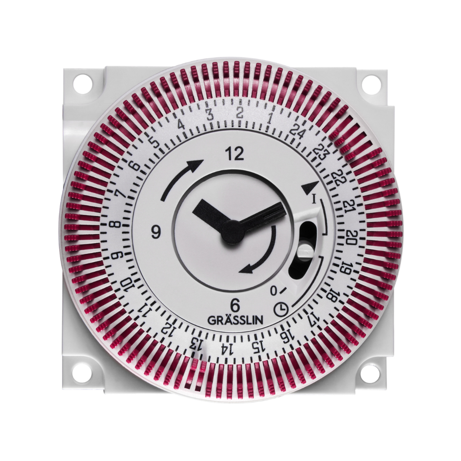 Grasslin FM/1 QRTuZH interrupteur horaire analogique quartz
