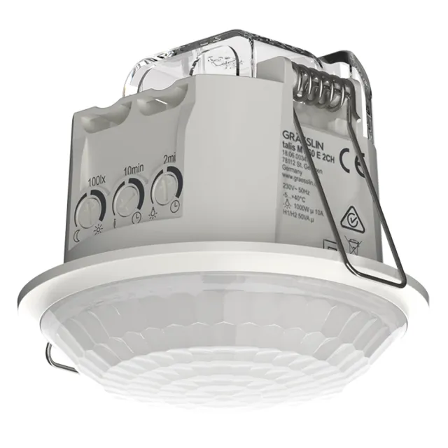 Grasslin talis M 360 E 2CH détecteur de mouvement plafond 2 canaux