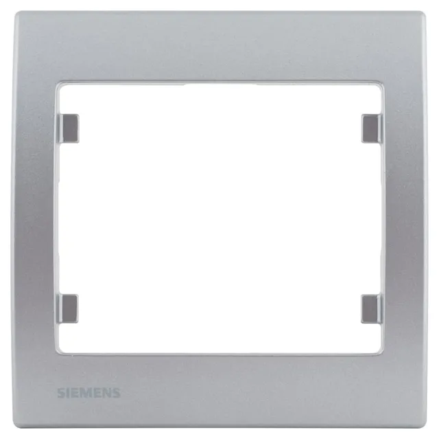 Siemens Delta Iris plaque simple aluminium