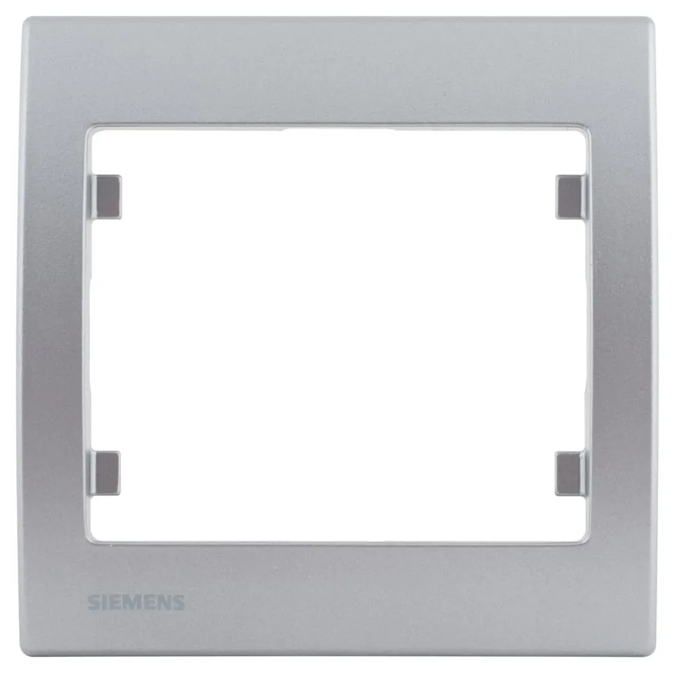 Siemens Delta Iris plaque simple aluminium