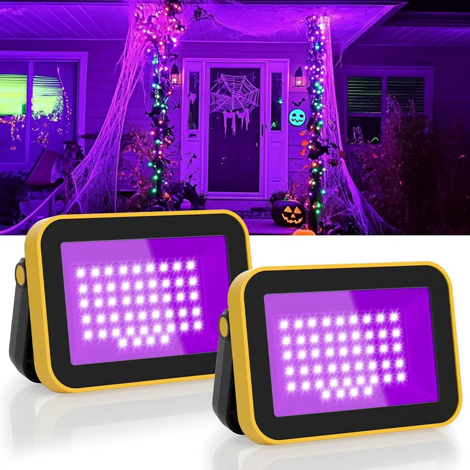 T-Sun Black Lights Projecteur UV LED Violet Lumière de Travail IP66