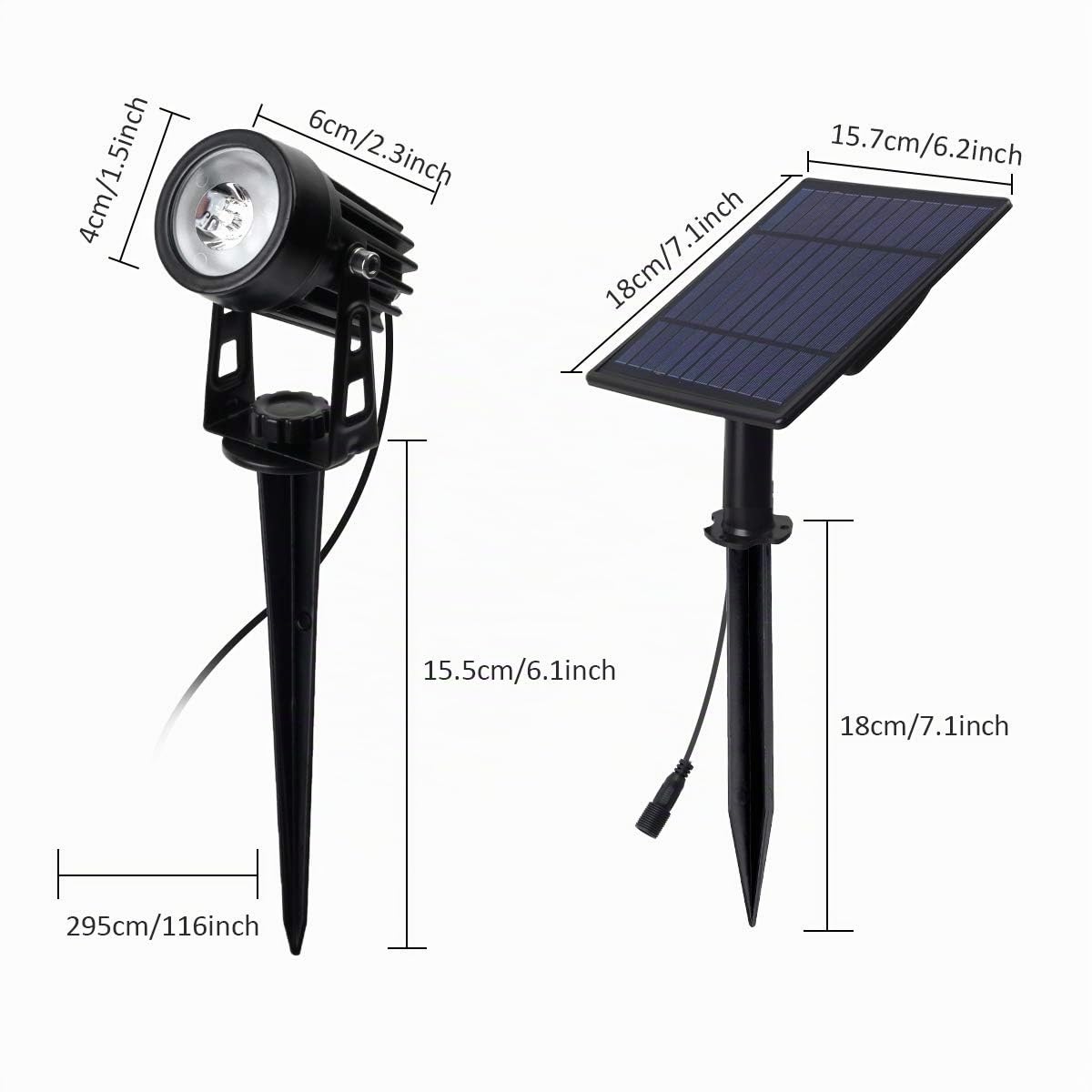 T-Sun Spot Lights spot solaire multicolore IP65