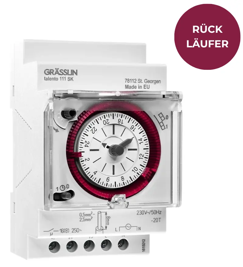 Grasslin Talento 111 SK interrupteur horaire 230V rail DIN