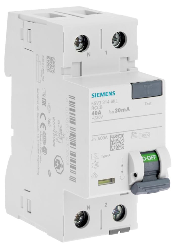 Siemens Sentron interrupteur différentiel 40A 30mA type A