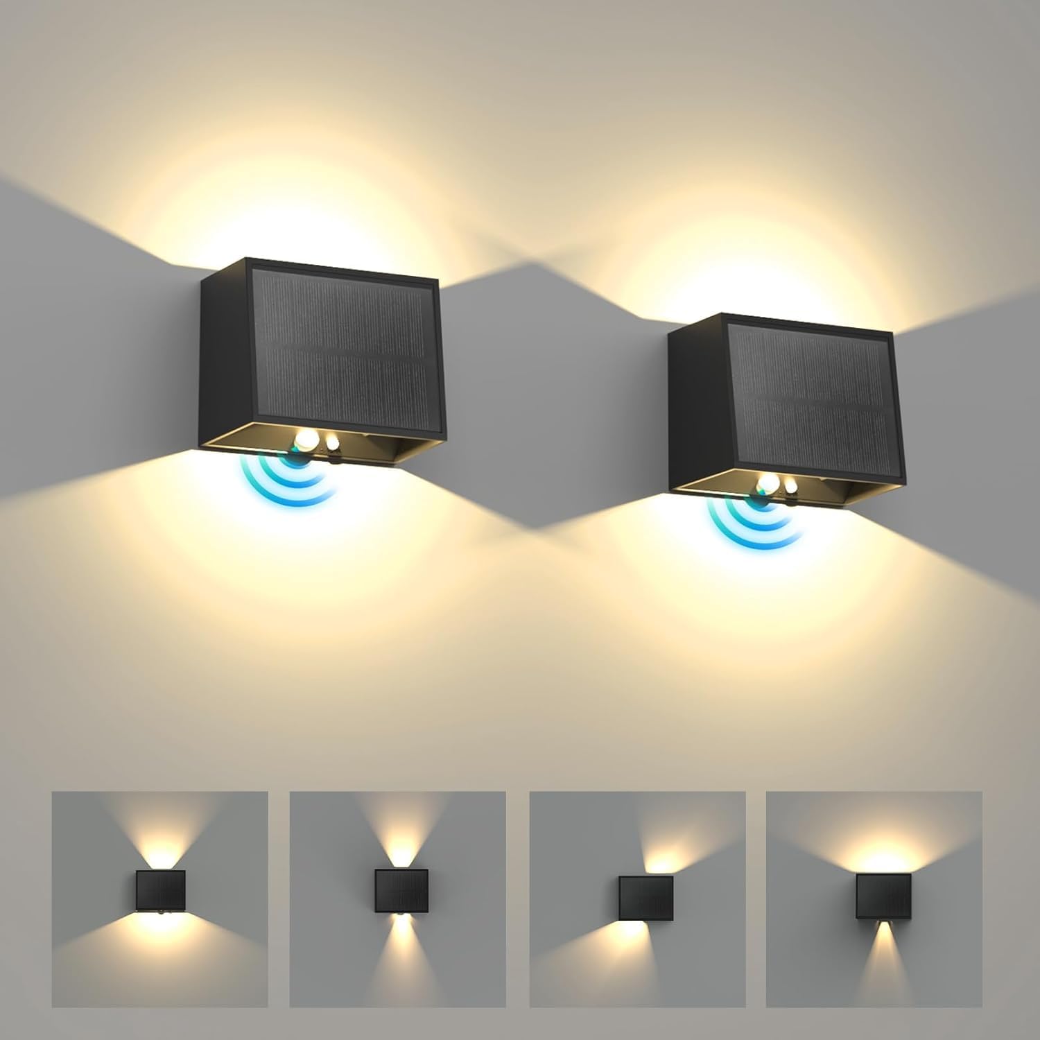 T-Sun Applique Solaire Murale 3000K Lot 2 Sans Détecteur